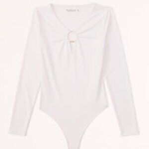 Abercrombie & Fitch - Long-Sleeve Seamless Fabric Keyhole Bodysuit